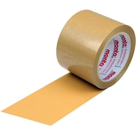 Klebeband monta 281 Breite 75mm Länge 66m Stärke 54µ PVC braun leise TRANSPAK (1/2)