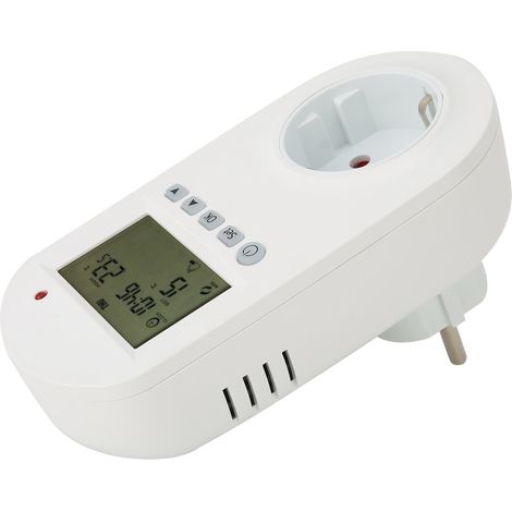 Thermostat programmable 16A prise EU 230V régulateur température chauffage électrique mural avec écran LED (1/5)