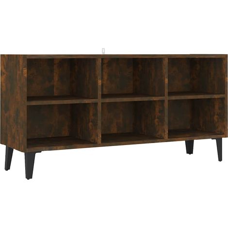 Maison Exclusive - TV-Schrank mit Metallbeinen Räuchereiche 103,5