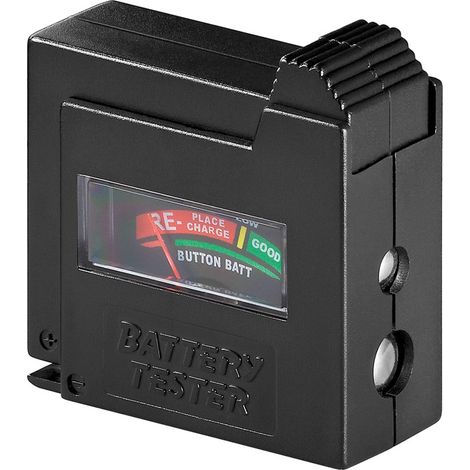 Goobay 54020 Probador de batería para AAA, AA, C, D, 9 V, N y células de botón (1/4)