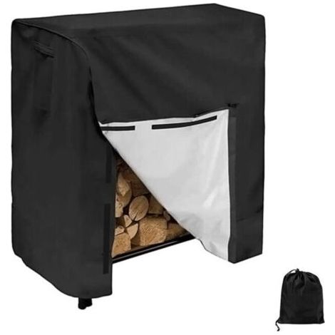 QORVA
-Support à Bois de Chauffage avec Couvercle Grande Capacité Extérieur Porte-bûches de Cheminée avec étanche 420D Oxford Couvercle de Support de Bûches Stockage de Bois de Chauffage 222642 inches