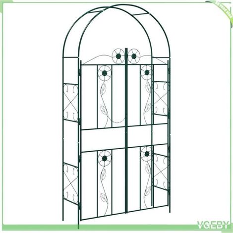 Arche de jardin - FAFEICY - 42021349 - Vert - 115x37x226 cm - Fer (1/5)