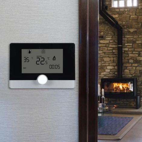 Thermostat de chaudière à gaz mural - YES - Programmable - Écran LCD rétro-éclairé - 300g (1/4)