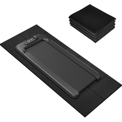 Tapis de protection de sol pour appareil de fitness, 160x75 cm, 6 mm d'épaisseur Tapis de fitness pliable en PVC pour moquettes et parquets, antidérapant et imperméable, compatible avec tapis (1/5)