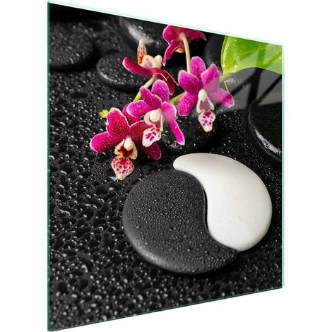 Glasofenschutzplatte 50x52 Blume (1/5)