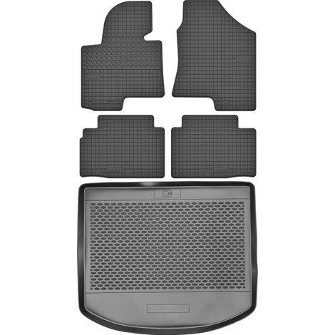 Hyundai ix35 SUV de 2010 a 2016 - Juego de alfombrillas de goma para coche + alfombrilla para maletero (1/5)