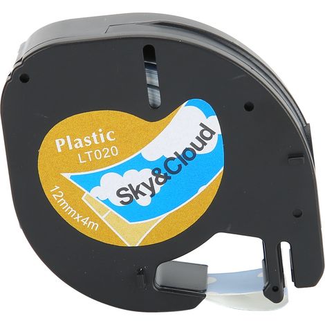 Ruban adhésif pour étiqueteuse Dymo 12mm, papier thermique, motif ciel et nuages, ruban mignon pour étiquettes, fournitures de bureau, pack de rubans décoratifs. (1/5)