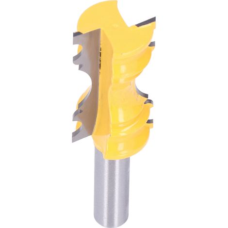 Fräser für Stuhlleistenprofile, aus Kohlenstoffstahllegierung, Kronenform, 1-1/8 Zoll Durchmesser, 2 Zoll Tiefe (1/5)