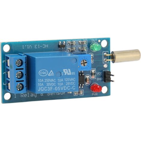 Module capteur d'inclinaison avec relais 45 90 degrés déclencheur alarme protection carte 5V SW-520 (1/5)