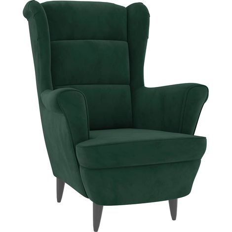 Maison Exclusive - Sessel Dunkelgrün Samt (1/5)