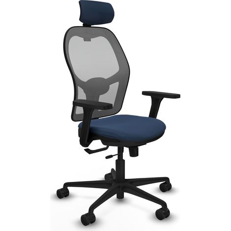 Sedia da ufficio piqueras y crespo Jorquera grigio pelle sintetica (1/2)