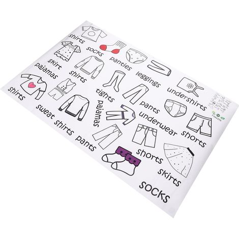 Étiquette adhésive de rangement pour vêtements d enfants 40 (1/5)