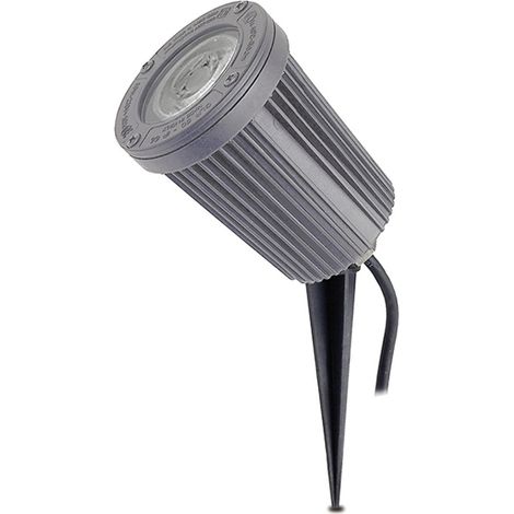 Projecteur avec piquet
tilt TIR IP66 GU10 LED Bulb 5W 345lm CRI80 3000K 36º Gris (1/3)