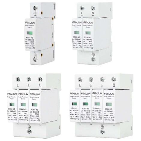 Pair Parasurtenseur, 1 pièce Parafoudre basse tension 220V 4P/40KA Parafoudre TONCHEAN (1/5)