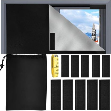 Occultant 100145cm - Rideau Thermique Amovible - Tissu Anti-Chaleur pour Chambre et Fenêtre de Toit (1/5)