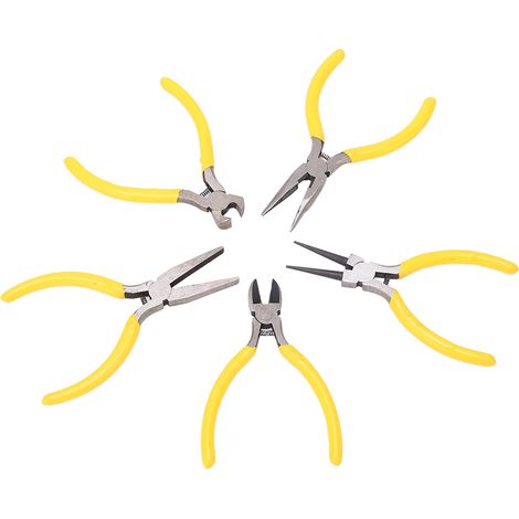 5Pcs Lot Pinces à Ressort Double Acier Forgé Kit Outils de Coupe pour Réparation Entretien (1/5)