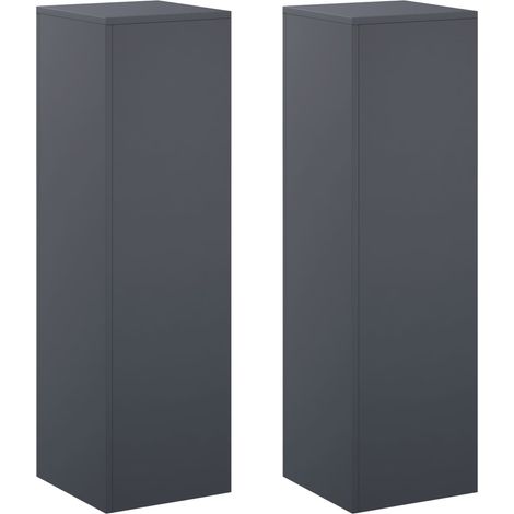 Support de Plante 2 pcs Anthracite 30 x 30 x 100 cm vidaXL