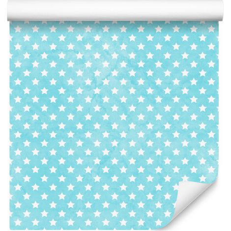 Celadon-Sterne-Tapete für Wohn- und Schlafzimmer, 50 x 1000 cm (1/5)