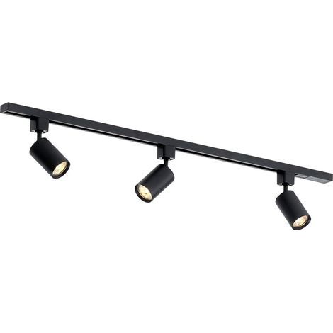Deckenleuchte mit 3 verstellbaren Strahlern. Schwarze LED-Strahler. Moderne, warmweiße Deckenleuchte. Geeignet für Wohnzimmer, Esszimmer, Küche, Schlafzimmer oder Flur. Leuchtmittel inklusive. (1/5)
