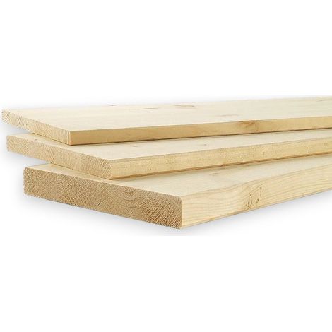 Tavola lamellare in legno di abete 1.8x20x80 cm (1/5)