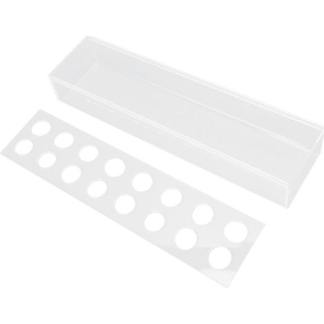 Vase rectangulaire en acrylique transparent, 16 trous, centre de table élégant pour mariage, réception et décoration intérieure (1/5)