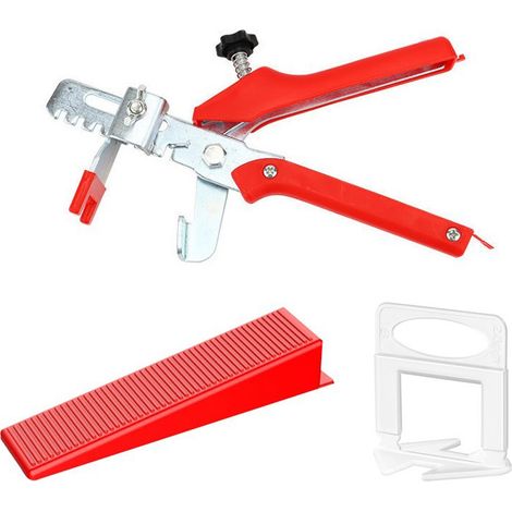 601 Pièces Kit Nivellement Carrelage avec 500 Pinces Cale Carrelage Pour Carreaux De 2 Mm, 100 Nivellement Carrelage Cales Réutilisables Et 1 Pince à Carreaux Pour La Pose De Carreaux Au Mur Et Au Sol (1/5)
