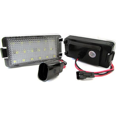 Kit Luci Targa Led Seat Ibiza 97-08 Leon 99-05 Altea Arosa Cordoba 93-08 Toledo III 04-09 Bianco (1/3)