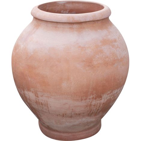 Orcio in terracotta toscana 84x70x70 cm Vaso alto da esterno Fioriera da giardino Made in Italy Giara in terracotta liscia (1/5)