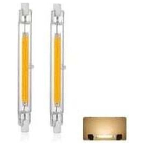 Lampadina LED R7s 118mm 30w dimmerabile, bianco caldo 3000k 3000lm, lineare, sostituisce la lampada alogena J118 da 300w, 360