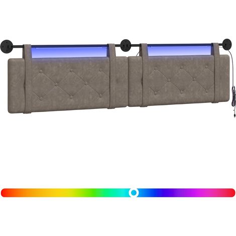 Maison Exclusive - Testiera sospesa Grigio PU Antico (1/5)