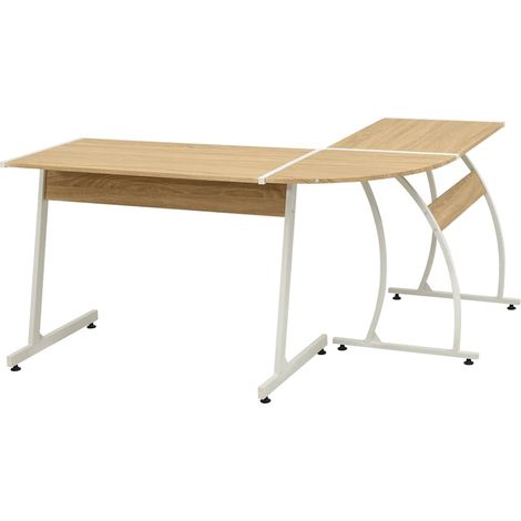 Maison Exclusive - Eckschreibtisch L-förmig Eiche (1/5)