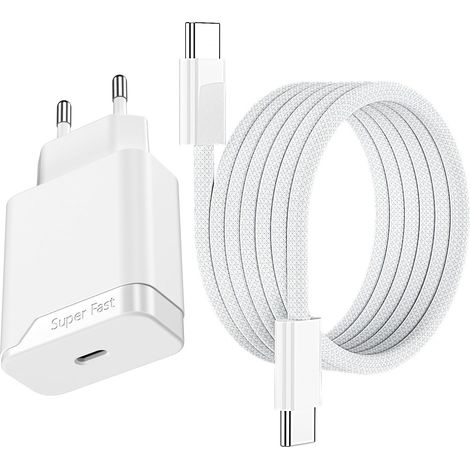 Chargeur Rapide pour Samsung A17 A16 A15 A57 A56 A55 A37 A36 A35 A27A07 (1/5)