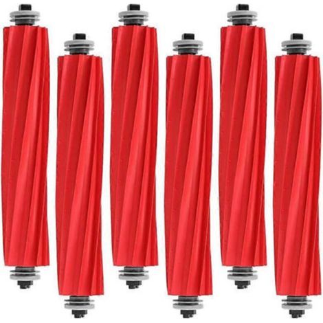 Set mit 6 Gummibürsten für Roborock Qrevo S/MaxV/Pro/Plus, Q Revo, S7 und QV 35A Staubsauger