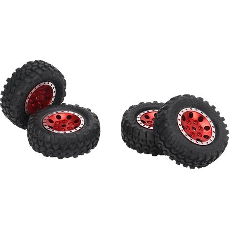 Ensemble de 4 roues et pneus à 8 trous pour voiture télécommandée Xiaomi Jimny XMYKC01CM 1/16 (rouge) (1/5)