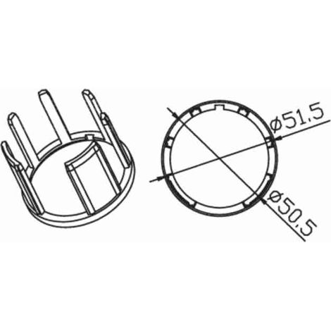 CAME 001YK5116 - Rueda redonda ZF 54 x 0,5 mm