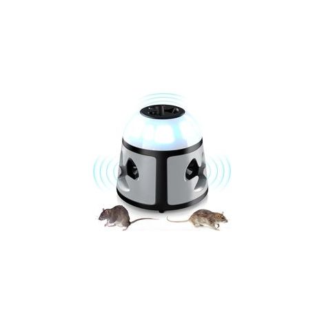 Répulsif Ultrasons Professionnel 360° pour Souris, Rats et Rongeurs, Solution Écologique et Efficace