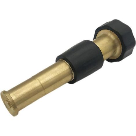Garden Hose Spray Nozzle High Temperature Forging Nozzle 5-Inch Golden Gardeners Wall Cleaning 1Pack (1/4)