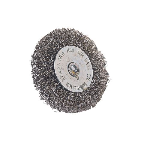 Tivoly • Brosse Circulaire • Fil Inox • Ø75mm • Pour Décapage de l'Inox