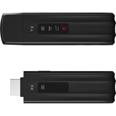 Dongle HDMI 1080p 60Hz Condivisione schermo Trasmettitore HDMI Ricevitore per monitor desktop, proiettori, configurazioni per conferenze, streamer Plug and Play (1/5)