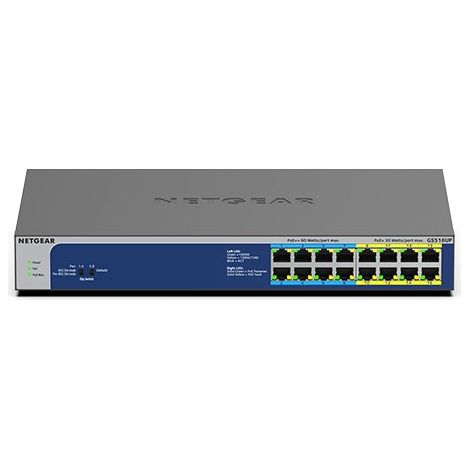 NETGEAR Netgear 16Port Switch 10/100/1000 PoE/GS516UP - Switch - 1 Gbps (GS516UP-100EUS) (1/5)