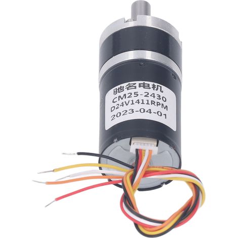 24-V-Getriebemotor mit 1411 U/min, hohes Drehmoment, Aluminiumgehäuse, bürstenlos, elektrisches Untersetzungsgetriebe, robustes Getriebegehäuse, industrielle Anwendung (1/5)