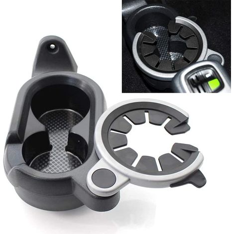 Porte-gobelet de voiture en plastique pour console centrale Benz SMART W451 A4518100370, Noir,(CW0003) (1/4)