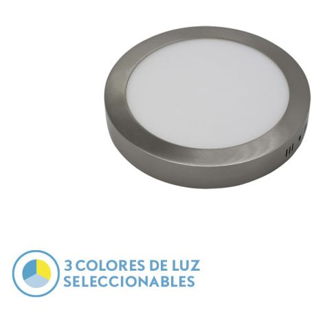 Spot Encastrable Diorite Surface 12w 3000k-4000k-6500k Nickel 1080lm 3.5x17x17 Cm (1/2)