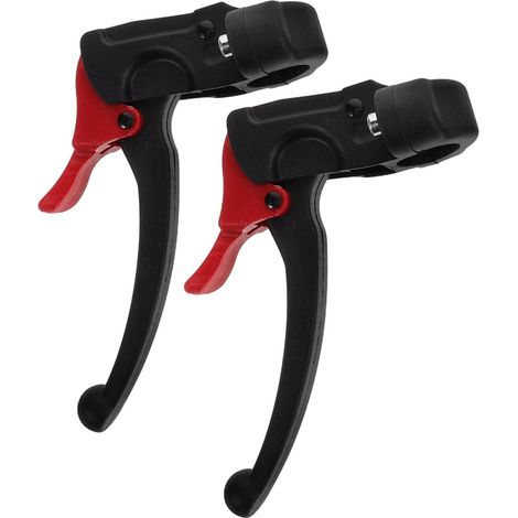 1 paire de verrous de frein manuels pour fauteuil roulant en plastique autobloquant pour chaises de transport, montage latéral, accessoires de verrouillage de roue pour personnes âgées