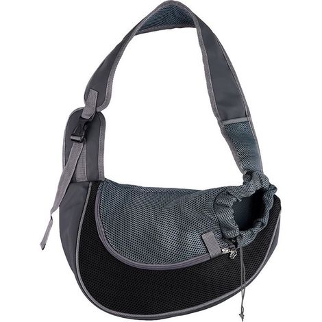 Borsa trasportino per cani, borsa trasportino regolabile per cuccioli e gatti, borsa da viaggio per piccoli animali con borsa a rete traspirante, borsa portatile per cani (1/5)