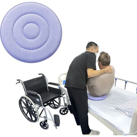 Coussin de siège pivotant à 360 degrés pour personnes âgées, femmes enceintes, siège de voiture rotatif. Facile à tourner du lit au fauteuil roulant ou à la chaise (lot de 1 compteur (50 cm) (1/5)
