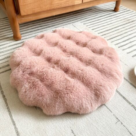 QORVA-Coussin de méditation rond, rose, diamètre 45 cm Coussin de méditation 1 tatami, coussin de tabouret