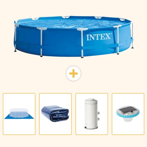 Intex Piscine Tubulaire Ronde - 366x76 cm - 5-pièces S98 (1/5)