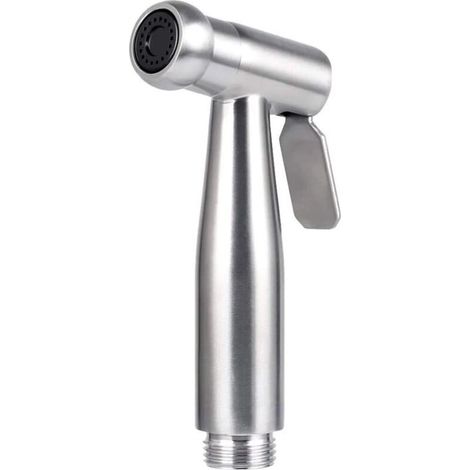 Bidet/Handbrause aus Edelstahl mit Haken, einfach zu montieren, für die persönliche Hygiene und als Waschbecken-WC-Brause