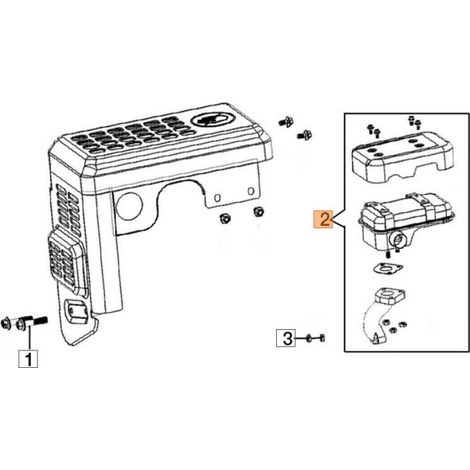 KOMPLETTER SCHALLDÄMPFER ORIGINAL EMAK L66150597